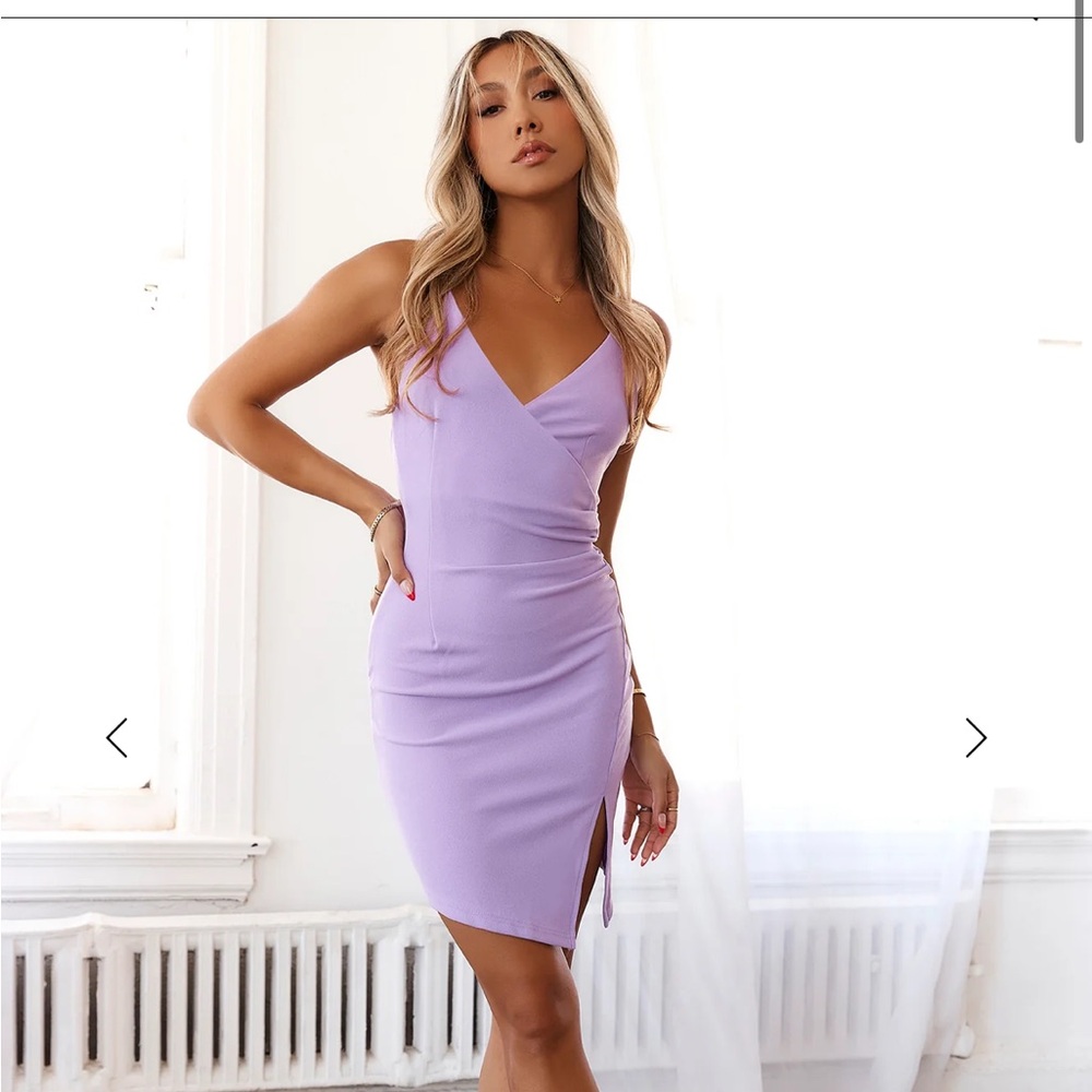 Hello Molly Elegant Lilac Women's Mini Dress (XS)